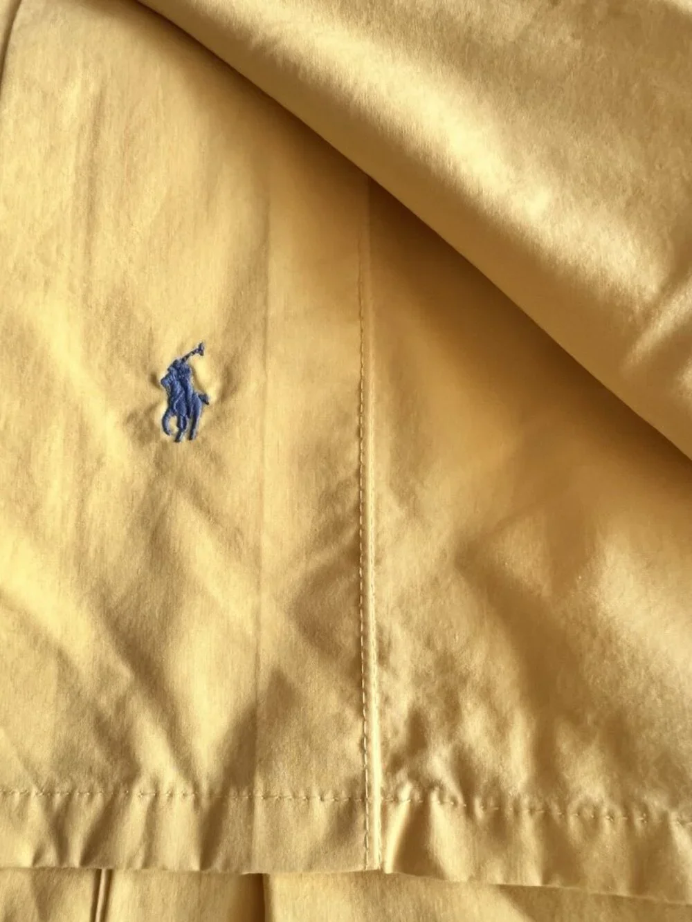 RALPH LAUREN Polo KING Sheet 3 Pc Set FLAT 2 Pillowcases Supima Cotton Yellow VT